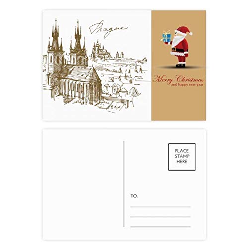 Cartes postales Père Noël Prague Square pour partager l'amour de Noël