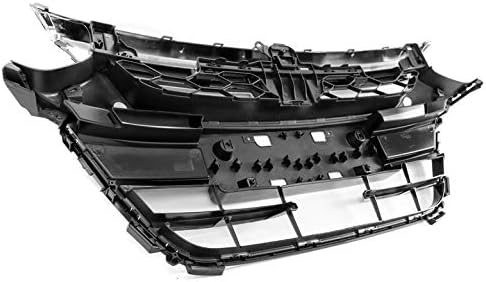 OE Replacement Style Front Upper & Bumper Grille Grill Chrome/Black For 2018-2019 Honda Accord Sedan