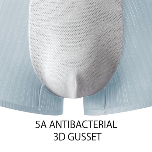 Men's Ice Silk Boxer Briefs – Lightweight, Breathable, Seamless, Mid-Rise, Stretch Underwear E30833