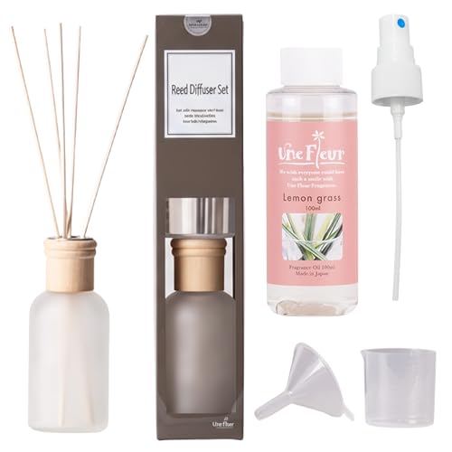 [Une Fleur]���k�t���[�� ���[�h�f�B�t���[�U�[ 2WAY �X�^�[�^�[�Z�b�g �������O���X (���Y 100ml) �y�X�v���[ & �u���^�z �A���}�f�B�t���[�U�[ ���[���t���O�����X �F���� �M�t�g