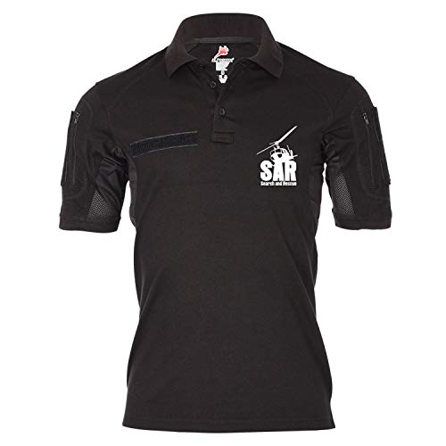 Polo tactique Alfa SAR UH 1 D Huey finition premium pilote noir