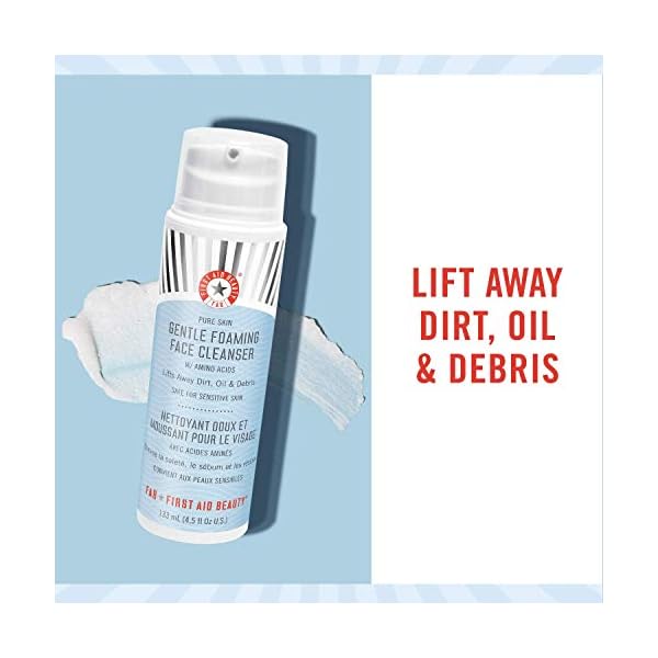 First-Aid-Beauty-Pure-Skin-Gentle-Foaming-Face-Cleanser-Sensitive-Skin-Foam-Cleanser-with-Amino-Acids-45-oz First Aid Beauty Pure Skin Gentle Foaming Face Cleanser, Sensitive Skin Foam Cleanser with Amino Acids - 4.5 oz.