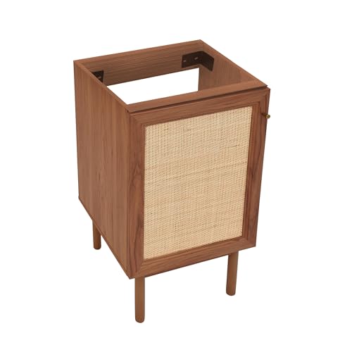 Image of Classe 18 inch Bathroom Vanity in Dark Walnut Cabinet Only Bath Sink Cabinet Sink Included