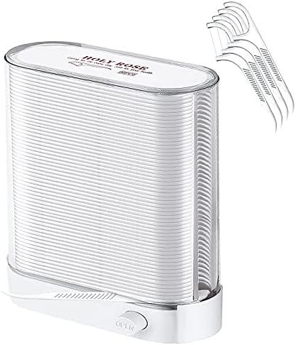 Holy Rose Dental Floss Picks Dispenser,for Clean Teeth Floss Picks Toothpick Automatic Pop-Up Organiser Case,Adults Floss Sticks,Dental Flossers 88 Count Sealed Storage,More Hygienic