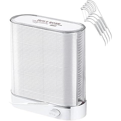 Holy Rose Dental Floss Picks Dispenser,Adults for Clean Teeth Floss Sticks Toothpick,Automatic Pop-Up Organiser Case with Flossers 88 Count,Flosser Holder Container is Perfect Tool for Tooth Care. Cover