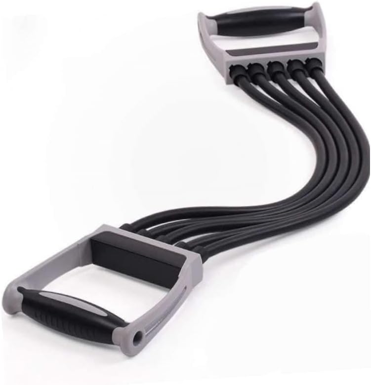 Abaodam Adjustable Elastic Chest Expander Fitness Equipment for Strength Training Develop Chest and Arms Durable Non-Slip Handles Resistance for Home Workouts
