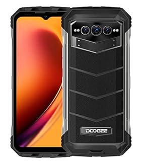 DOOGEE 5G Téléphone Incassable VMAX, 22000mAh Batterie, Dimensity 1080 12Go+256Go, 6.58'' 120Hz FHD+, 108MP Triple AI Caméra(20MP Vision Nocturne), Android 12 IP69K Etanche Smartphone, NFC Noir