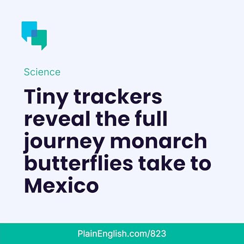 Tracking monarch butterflies as they migrate