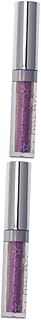 Balacoo 2 Peças Delineador Com Glitter Delineador Líquido Glitter Maquiagem Para Os Olhos Brilho Líquido Sombra Para Os Olhos Lápis Delineador Colorido Delineador Metálico Delineador Roxo