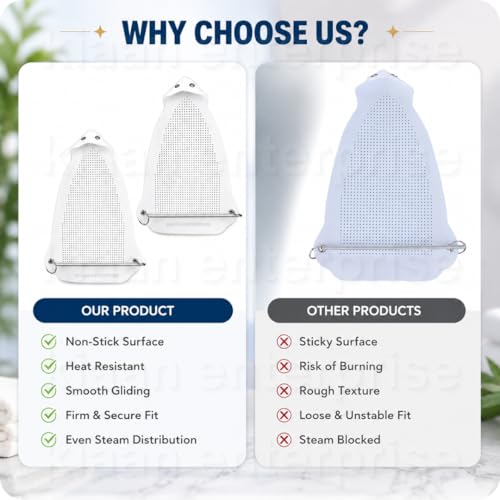 Image of Iron Cover Clothes Protector Sheet for Ironing Plate Press Covers - Heat Resistant Non-Stick Iron Guard Protector for Safe & Smooth Ironing (Pack of 1)