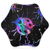 Custom Umbrella for Kids Girls Essentials Spf 50+ Sun Umbrellas Uv Protection Child J Stick Rain Umbrellas for Boy Neon Ladybirds Black