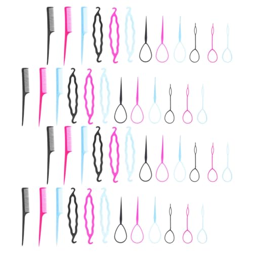 Ipetboom 12 Sets Hair Braiding Tool Portable Bun Makers for Women Convenient Hair Styling Accessories for Quick Elegant Hairstyles Lightweight Easy to Use