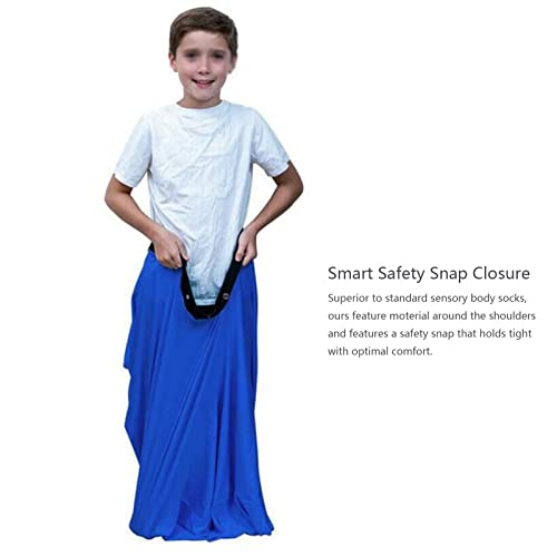 Lbht Sensory Sox Stretchy Body Socks Full Body Wrap Cocoon Calming Therapy To Relieve Stress Hyposensitivity Great For Boys Girls With Autism Anxiety (Color : Blue, Size : X-Large) #TOP6