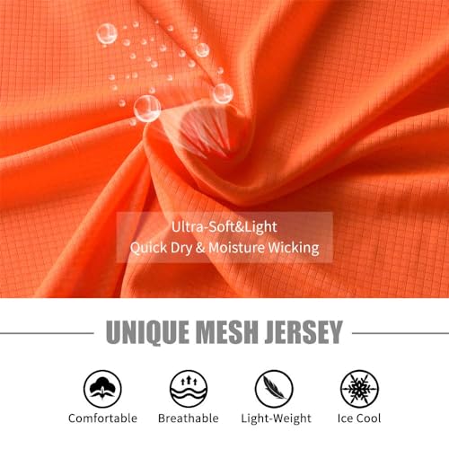 Zengjo Men's Workout Shirts Lightweight Sun Protection SPF Quick Dry T-Shirts Fishing Hiking Running2