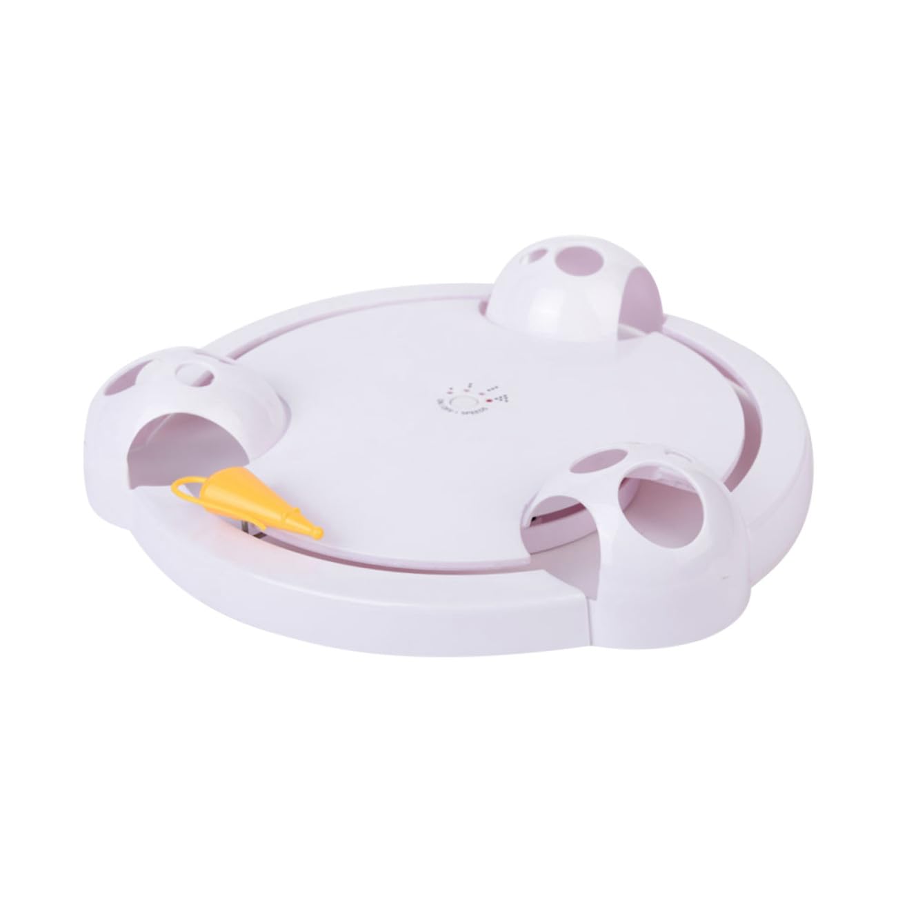 Toyvian Jouet Électrique pour Chat Plateau Tournant Automatique De Taquinerie pour Chats Jouet Mobile avec Réglages Variés