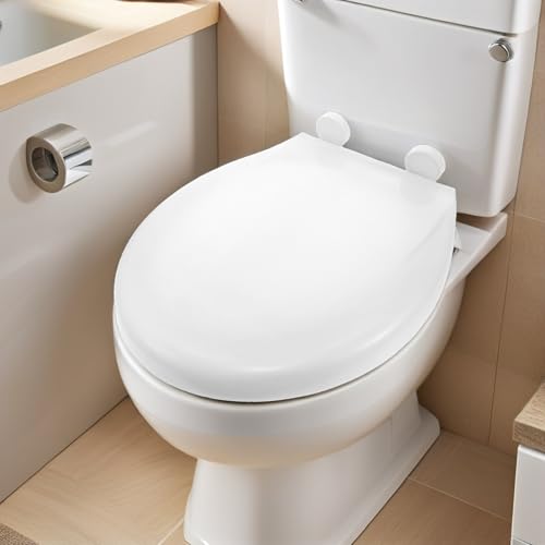 Abattant WC rembourré en EVA blanc de forme U avec fermeture douce