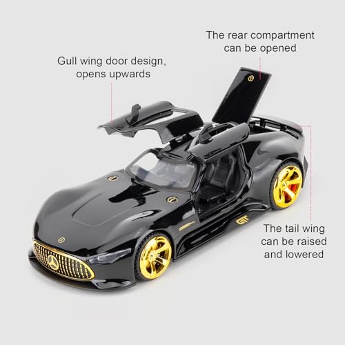 Auto a escala 1:32 AMG GT Vision con luces y sonido miniatura 3