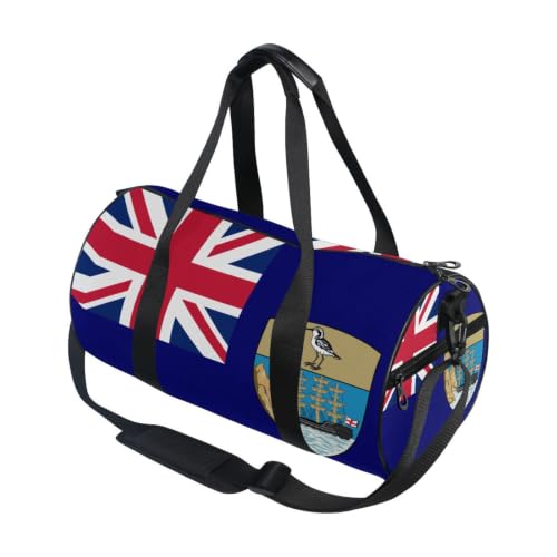 Bolsa de lona con bolsillo interior y diseño cilíndrico de Georgia del Sur