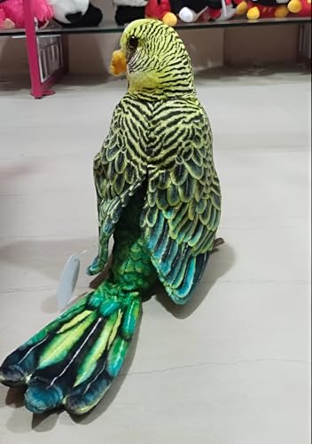 Image of Tickles Cute Parrot Soft Stuffed Plush Bird Toy for Kids Boys & Girls Birthday Gifts (Size: 30 cm Color: Green)