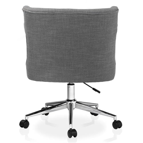 Furniture of America Nillicent Fabric Wing Back Office Chair in Gray
