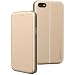 Produktbild BYONDCASE Handyhülle iPhone 8 Hülle Gold, iPhone 7 Hülle [iPhone SE 2020 Hülle Deluxe Leder Flip-Case Klapphülle] Cover Schutzhülle kompatibel für iPhone 8/7 / SE 2020 Tasche