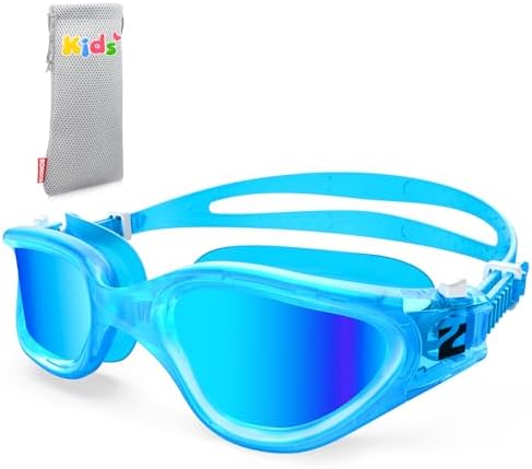 ZIONOR G1MINI Polarisiert/non Polarisiert Schwimmbrille Kinder(Jahre 6-14) | Komfortabel Taucherbrille Kinder, Anti Nebel UV-Schutz Schwimmbrillen für Mädchen und Jungen (Jahre 6-1