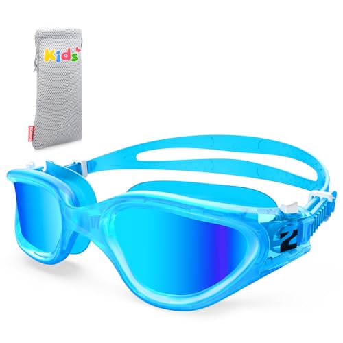 ZIONOR Gafas de Natación G1MINI para Niños, Polarizadas/No Polarizadas, Cómodas, Antiniebla, Protección UV, para Niñas y Niños (6-14 Años)