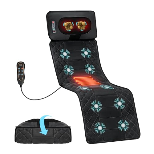 Kainsati Full Body Massage Mat with Heat with 10 Motors 9 Speeds 9 Modes