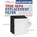 LifeSupplyUSA Replacement HEPA Filter Set for Winix Size 25 113250 113200 P450