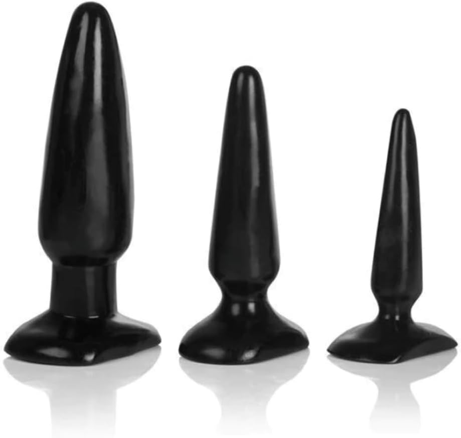 Generic GraDouble Anal Training Kit - Set of Small, Medium, and Large Butt Plugs and Dildo IS03579, Like Tpoto