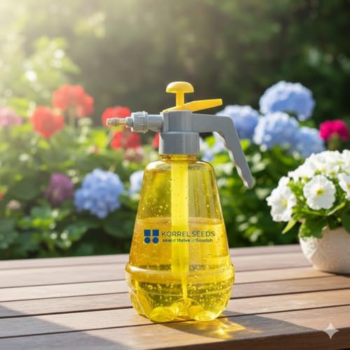 Image of 1.5 Liter Heavy Duty Pressure Sprayer Pump | Adjustable Nozzle & Safety Pressure Release Valve | Transparent Design | Ideal for Garden, Home, and Sanitizing (1.5 LTR) (Colour May Vary)