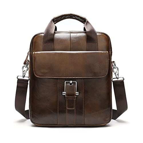 Small Messenger Bag for Men Vintage Handbag, Small Tablet Crossbody Handbag Vintage Leather Vertical