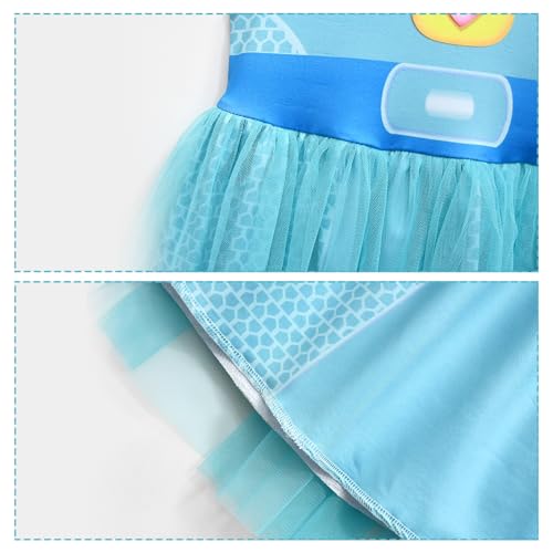 Vestido de tul con máscara y diadema para niñas miniatura 4