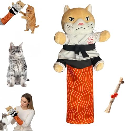 Karate Kitty Puppet, Cat Wrestling Glove with Protective Forearm ...