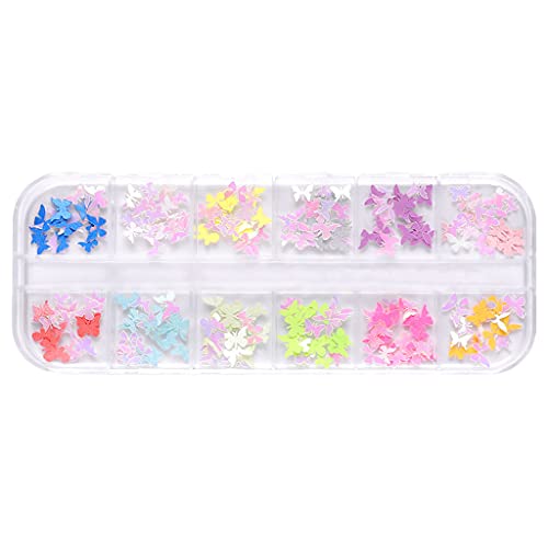 Mqutry Nail Art Glitter Sequins Flower For Butterfly Wood Pulp Nail Art Halloween Nail Art Manicure Tool Mixed Wood Pulp Piece thumb #7