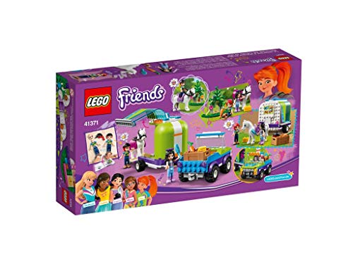 Lego 41371 Friends Mias Pferdetransporter, Erweiterungsset mit Mia und Emma Minipuppen