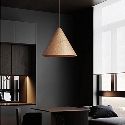 Lampe suspendue E27 bois art du fer éclairage restaurant - 6