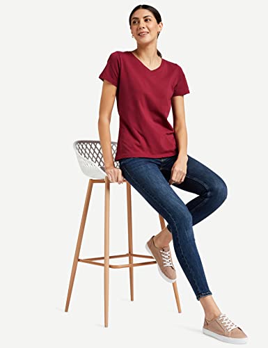 Amazon Brand - Symbol Women's Cotton Regular Fit T-Shirt (Pack of 2)