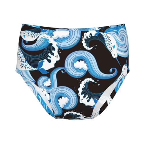 Beautiful Narwhals Girls' Underwear Soft Cotton Little Girls Panties Comfort Briefs