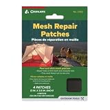 Coghlan's Mesh Repair Patches – Peel & Stick Tent Screen Restore Kit – 4 Piece Self-Adhesive Fine Net for Mosquito Netting, Bug Screens & Camping Gear – No Sewing, Cut-to-Size – 3' x 3.5'