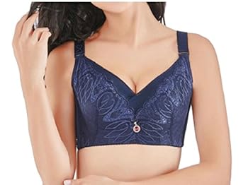 Apparel M&S&W Women's Sexy Plus Size Mesh Full Coverage Bra Soft Bra 3 38E Book