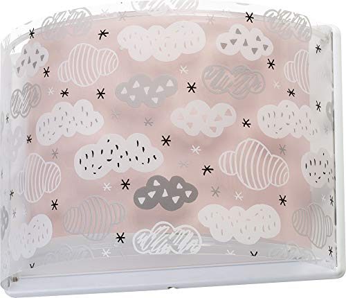 Dalber - Lampada da parete E-27, Nuvole rosa, Multicolore, 31 x 14.5 x 22.5 - Image 3