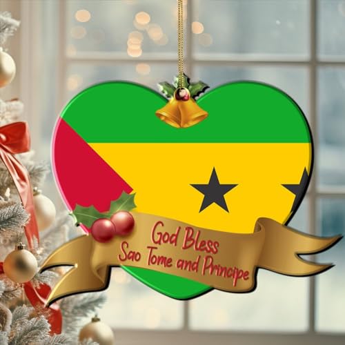 Madcolitote Sao Tome and Principe God Bless Heart 2D Christmas
