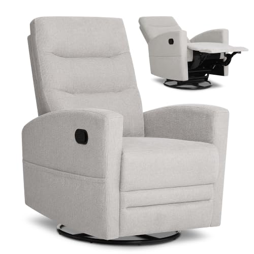 Image of Dream On Me Chatham Deluxe Nursery Glider Recliner, Amazon Exclusive, Soft Pebble