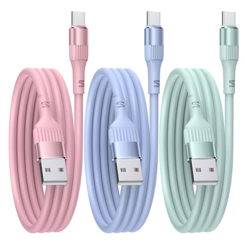 USB to USB C Cable3PACK 3FT Type C Charger Cable Fast Charging iPhone Charger USB C for iPhone 17/16/15 Pro Samsung Galaxy S24/S23/S22/S21Huawei P9 Pixel 7/6 iPad Switch PS5 etc.