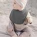 Konssy 10-Pack Muslin Baby Bibs, Soft Cotton Bandana Bibs for Drooling & Teething, Unisex Solid Colors for Boys & Girls, Newborn & Infant