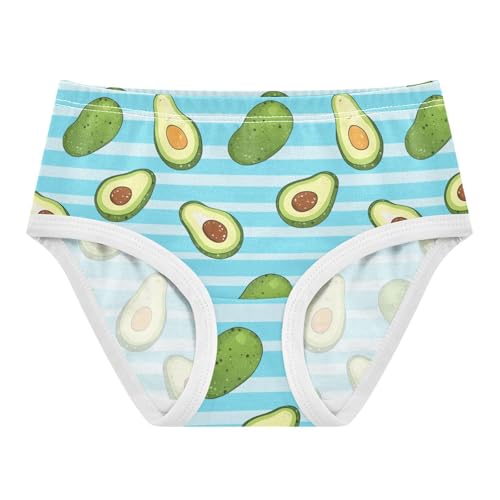 Wusikd Avocados Light Blue Girls' Underwear Cotton Girls Briefs Soft Toddler Underwear 2T