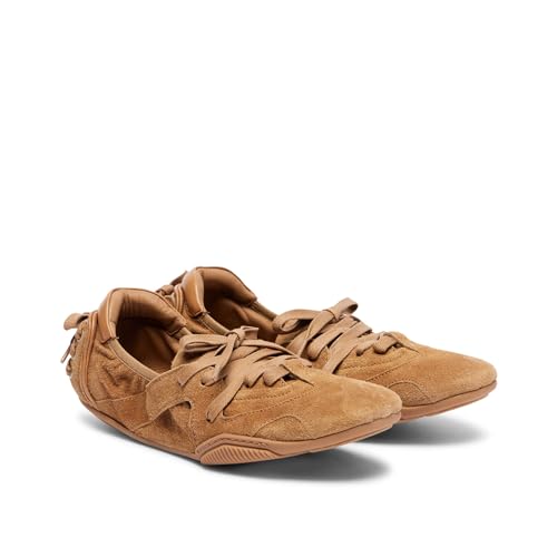 Women's Lace-Up Ballerina Sneakers Fashion Sneakerina Ballet Sneakers Decorative Comfortable Outgoing Ballet Flat Shoes Walking Tennis Casual3