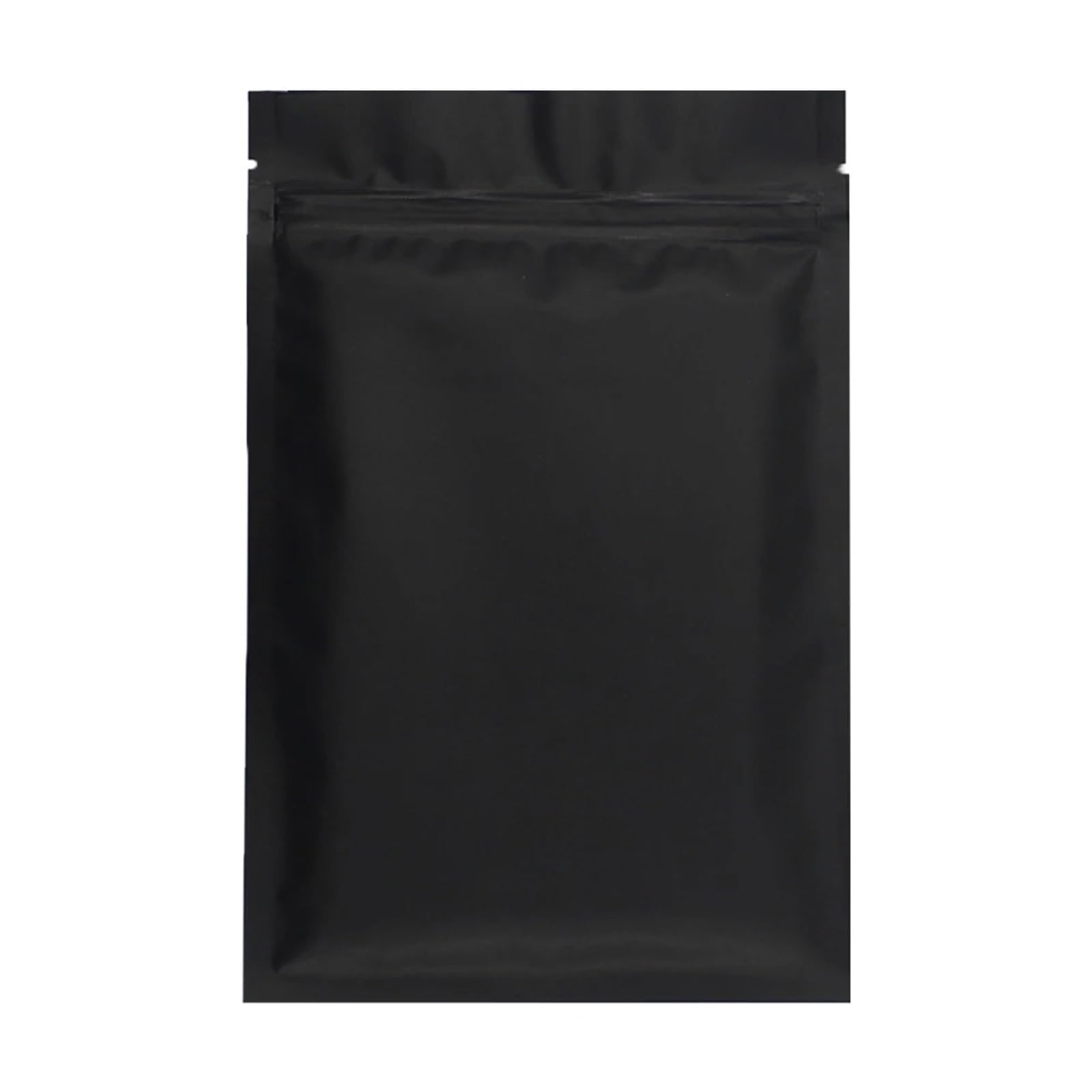 self-sealing bag, Aluminum Foil Flat Lock Ziplock Bags Multicolor Multiple Sizes Pack Of 100(Black Zip Lock Bags,7x10cm)