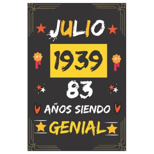 CUADERNO, JULIO 1939, 83 Años Siendo Genial: Regalo de 83 cumpleaños para mujeres y hombres, ideas de 83 cumpleaños... un cumpleaños... divertido, ... regalo de 83 cumpleaños para él/ella.
